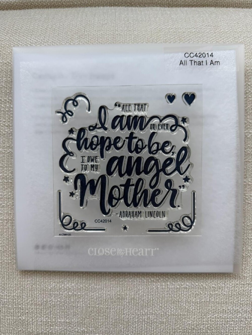 Close To My Heart CTMH All That I Am Stamp Set CC42014 BRAND NEW Unused